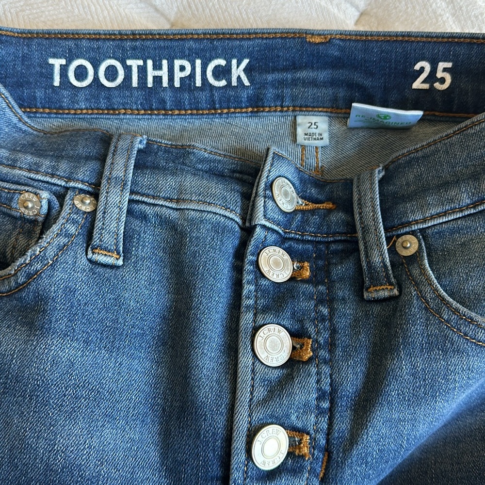 J Crew Toothpick High Rise Jean - Picture 3 of 7